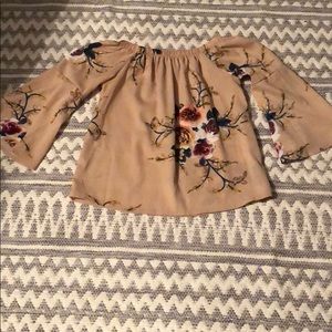 Tan off the shoulder